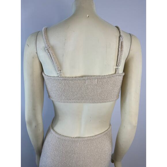 Pink Lily Cutout Bodycon midi crem dress size small - Picture 7 of 13